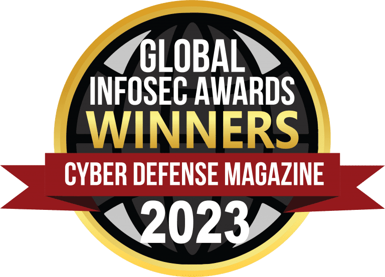 award for winning the Global InfoSec Awards - cyber defense magazine